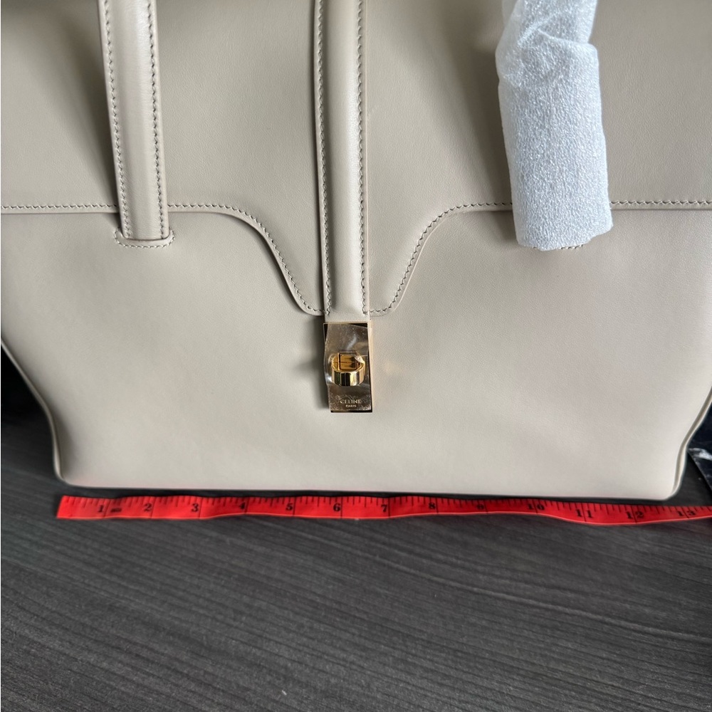 Celine Gray Leather Tote Bag with Gold Hardware - Picture 14 of 14